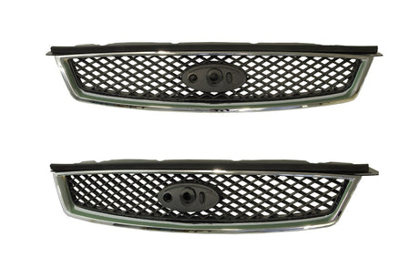 Front Grille (with Chrome Frame) Ford Focus LS/LT 2005 - 2009 FDFO-GRI-47F - Sterling Parts