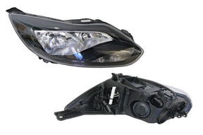 Headlight (RHS, Black, Halogen H1/H7) Ford Focus LW 2011 - 2014 FDFO - HEL - 44R - Sterling Parts - Headlight Assemblies - Sterling Parts