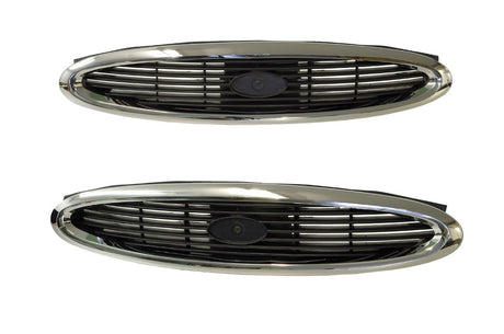 Front Grille (Complete, Black Finish) Ford Mondeo HC/HD 1996 - 2001 FDMD-GRI-04F - Sterling Parts