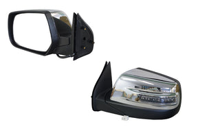 Electric Door Mirror (LHS) Chrome, 7 Pin, with Blinker and Folding Ford Ranger PJ/PK 2006 - 2011 FDRG - DOM - 06L - Sterling Parts - Exterior Mirrors - Sterling Parts