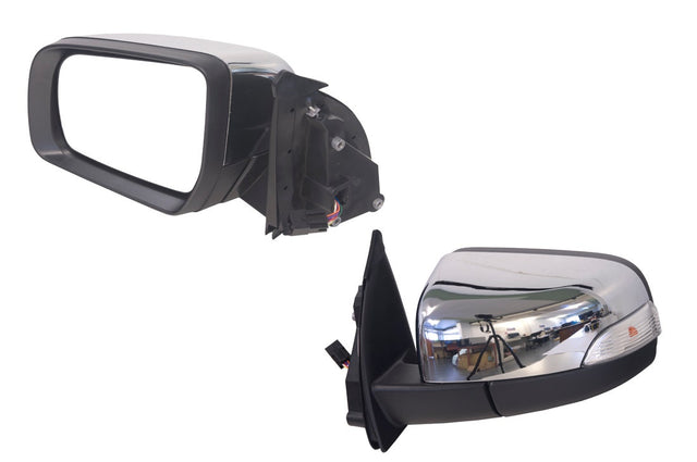 Door Mirror (LHS) Chrome, 7 Pin, with Blinker and Folding Ford Ranger PX 2011 - 2022 FDRG - DOM - 10L - Sterling Parts - Exterior Mirrors - Sterling Parts