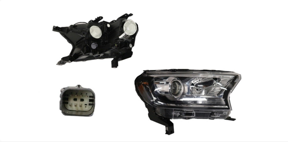 Headlight (RHS, Round Projector, H11/H15, without LED DRL) Ford Ranger PX2/PX3 2015 - 2022 FDRG - HEL - 10R - Sterling Parts - Headlight Assemblies - Sterling Parts