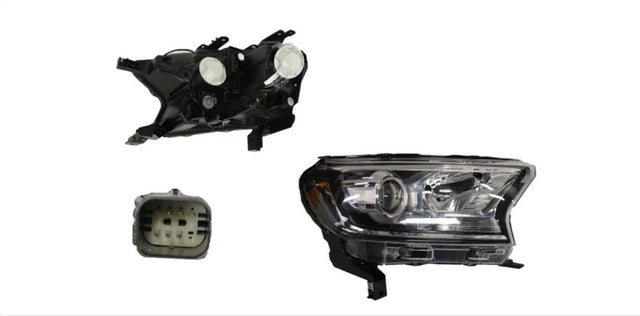 Headlight (RHS, Round Projector, H11/H15, without LED DRL) Ford Ranger PX2/PX3 2015 - 2022 FDRG - HEL - 10R - Sterling Parts - Headlight Assemblies - Sterling Parts