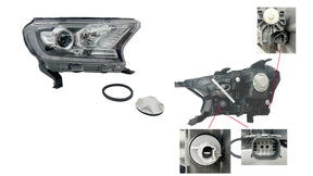 Headlight (RHS, Xenon HID, D8S/HB3) with Leveling Motor & LED DRL Ford Ranger PX2/PX3 2015 - 2022 FDRG - HEL - 12R - Sterling Parts - Headlight Assemblies - Sterling Parts