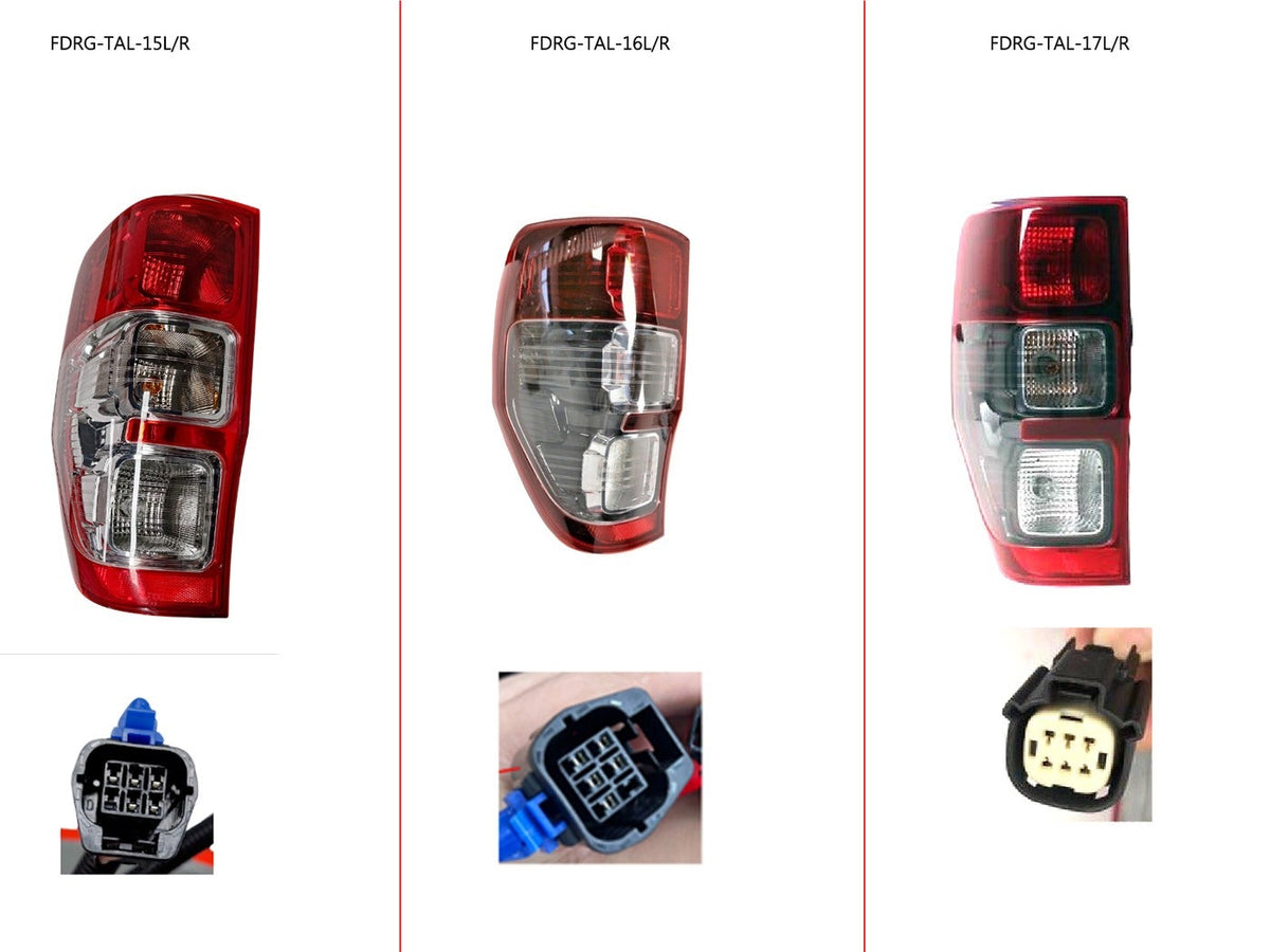 Tail Light (RHS, Non Smoky) Ford Ranger PX 2011 - 2022 FDRG - TAL - 15R - Sterling Parts - Tail Lights - Sterling Parts