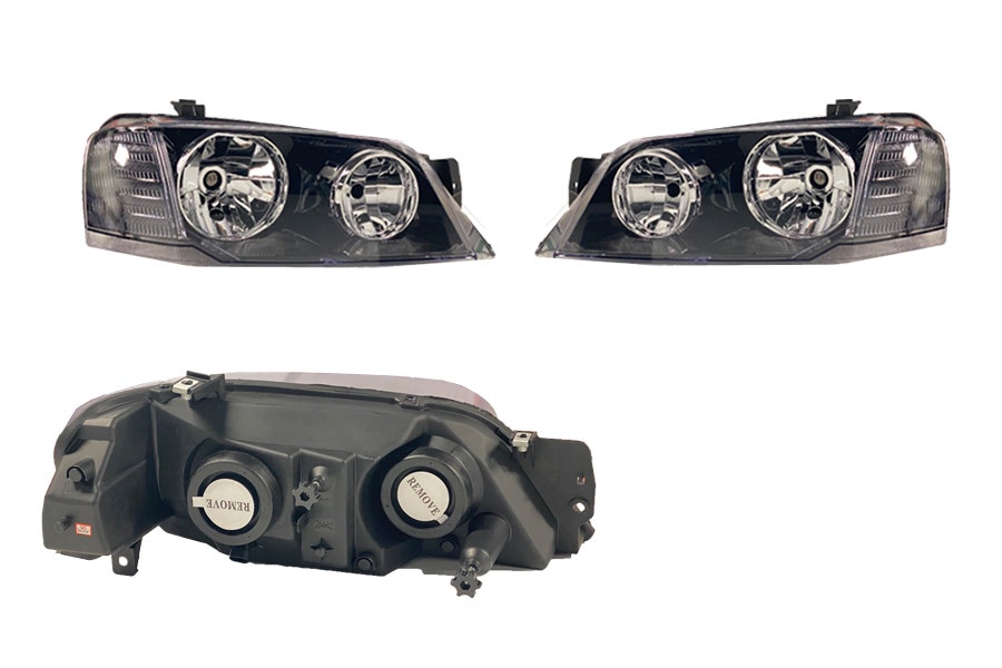 Headlight Assembly (Black, LH+RH Set) Ford Territory SX/SY 2004 - 2009 FDTE - HEL - 11N - Sterling Parts - Headlight Assemblies - Sterling Parts