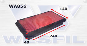 Air Filter A468 Fits Honda WA856 - Wesfil