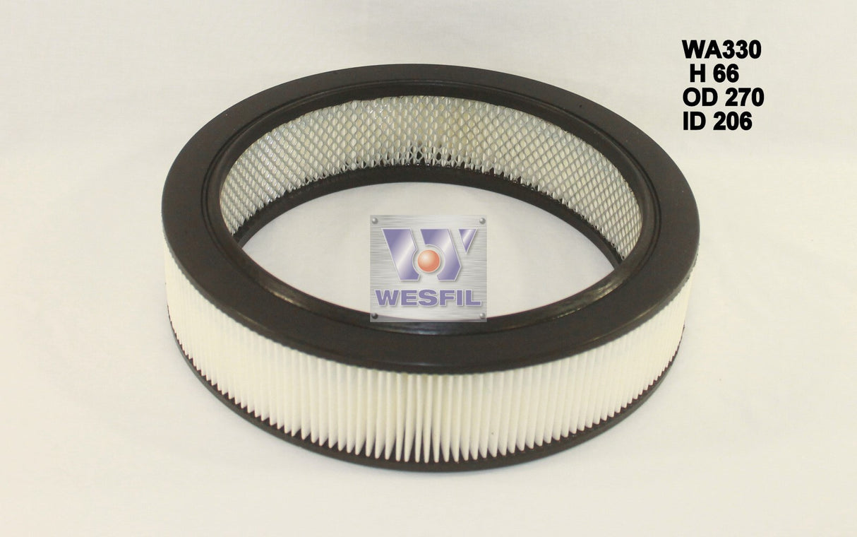 Air Filter A330/A1208 Fits Ford/Mazda/Mitsubishi WA330 - Wesfil