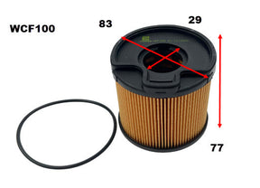 Diesel Fuel Filter R2631P Fits Citroen/Peugeot/Suzuki WCF100 - Wesfil
