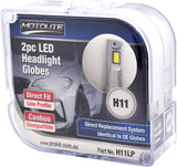 2 Piece H1 Direct Fit LED Headlight Globes 6500K Plug and Play Canbus Compatible – Motolite | Universal Auto Spares