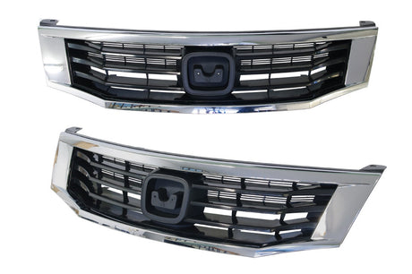 Front Grille (with Chrome Frame) Honda Accord CP 2008 - 2011 HDAC-GRI-370F - Sterling Parts
