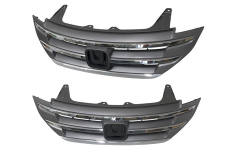Front Grille (Black, Chrome) Honda CR-V RM 2012 - 2014 HDCR-GRI-24F - Sterling Parts