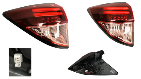 Tail Light (Outer, LHS) Pink Lens LED Type Honda HR-V RU 2014 - 2018 HDHR-TAL-07L - Sterling Parts