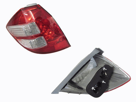 Tail Light (LHS, Red/Clear) Honda Jazz GE 2008 - 2011 HDJZ-TAL-08L - Sterling Parts