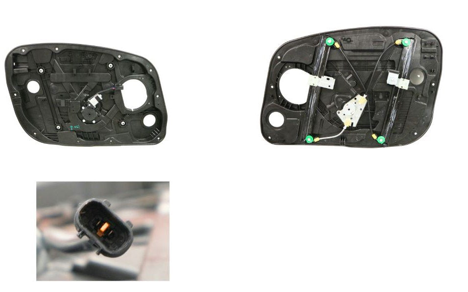 Front Window Regulator LHS (2 - Pin, Motor/Panel) Hyundai I30 GD 5D 05/2012 - 02/2017 HYI3 - WIR - 08L - Sterling Parts - Window Regulators & Winders - Sterling Parts