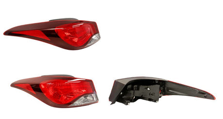 Tail Light (Outer, LHS) Non-LED Hyundai Elantra MD 2013 - 2015 HYLT-TAL-26L - Sterling Parts