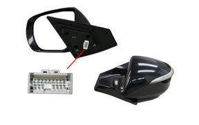 Door Mirror (LHS, Heated, with Folding and Blinker Light) Hyundai Santa Fe DM 2012 - 2015 HYST - DOM - 12L - Sterling Parts - Exterior Mirrors - Sterling Parts