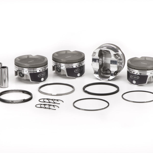 Piston & Ring Set (Performance) MITSUBISHI 4G63T DOHC STROKER 4IC544CAK-1.00 - ICON
