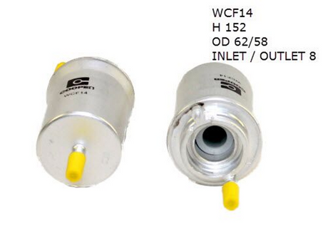 EFI Fuel Filter Z674 VW WCF14 - Wesfil | Universal Auto Spares