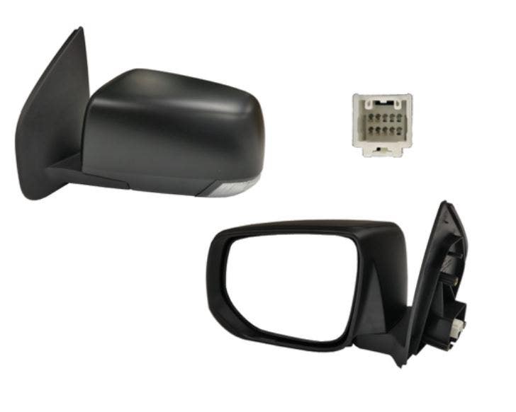 Door Mirror (LHS, Black, with Light Folding) Isuzu D - MAX TFS 2012 - 2016 IZDM - DOM - 15L - Sterling Parts - Exterior Mirrors - Sterling Parts