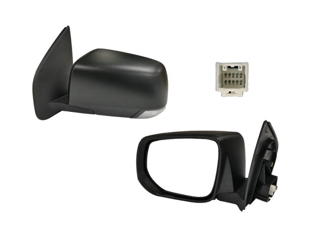 Door Mirror (LHS, Black, with Lamp) Isuzu D - MAX 2016 - 2020 IZDM - DOM - 16L - Sterling Parts - Exterior Mirrors - Sterling Parts