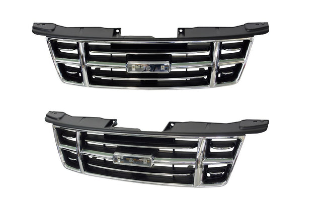 Front Grille (Chrome/Black) Isuzu D - MAX TFR 2008 - 2012 IZDM - GRI - 03F - Sterling Parts - Grilles & Bumper Parts - Sterling Parts