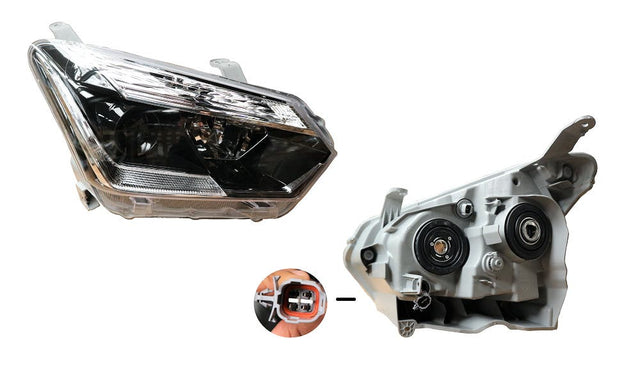 LED Headlight (Black & Chrome, RHS) Isuzu D - MAX 2016 - 2020 IZDM - HEL - 95R - Sterling Parts - Headlight Assemblies - Sterling Parts