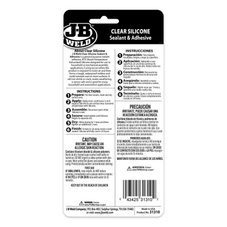 All-Purpose RTV Silicone Sealant And Adhesive 85g - J-B Weld