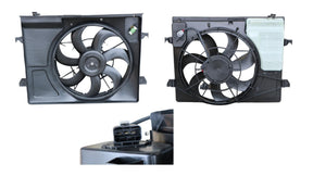 Radiator Fan (with Overflow Bottle Resistor) Kia Cerato TD 2009 - 2013 KICT - FNR - 03F - Sterling Parts - Cooling Fans & Parts - Sterling Parts