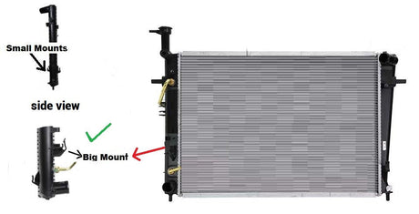Radiator for Auto & Manual Kia Sportage KM 08/2004 - 04/2010 KISP-RAD-006 - Sterling Parts