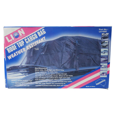 Roof Top Cargo Bag Weather Resistant 89 x 38 x 86cm - Lanotec | Universal Auto Spares