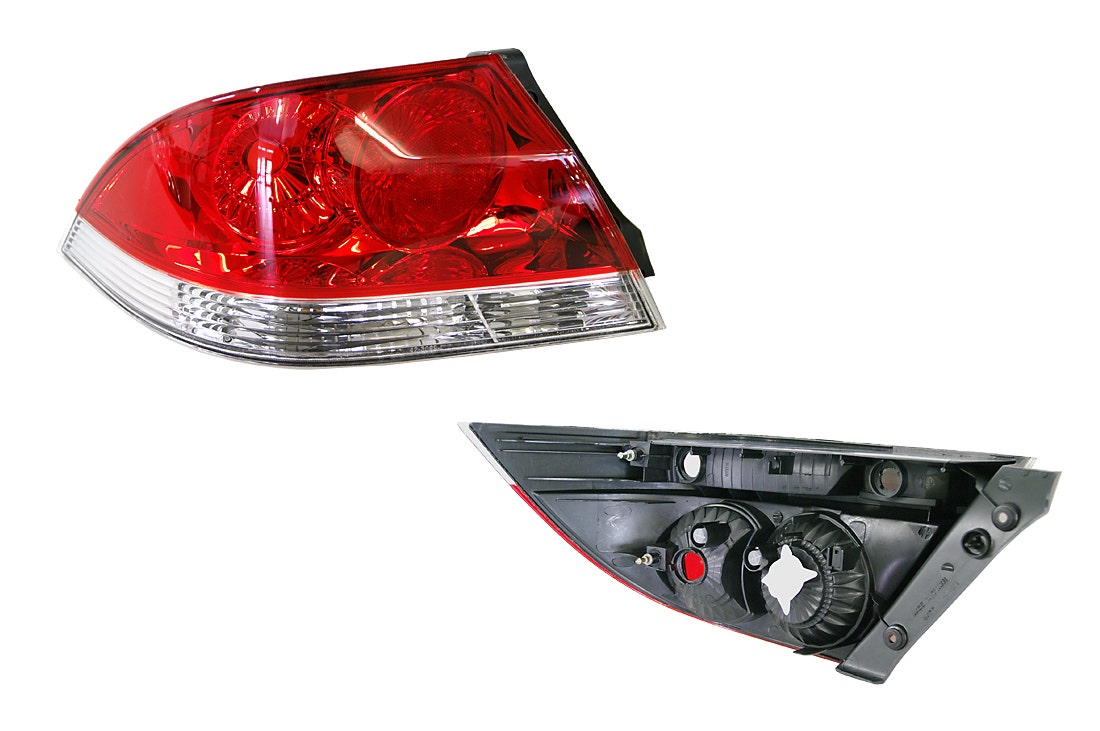Tail Light (LHS, Red/Clear Lens) Mitsubishi Lancer CH 2003 - 2007 MBLC - TAL - 49L - Sterling Parts - Tail Lights - Sterling Parts