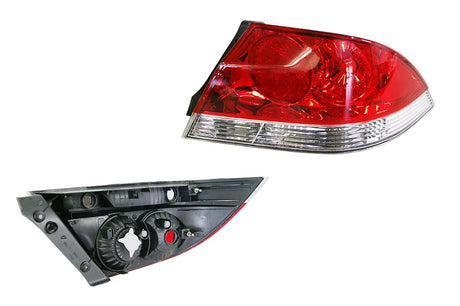 Tail Light (RHS, Red/Clear Lens) Mitsubishi Lancer CH 2003 - 2007 MBLC-TAL-49R - Sterling Parts