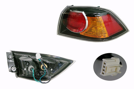 Tail Light (Outer, RHS) Mitsubishi Lancer CJ/CF 2007 - 2017 MBLC-TAL-62R - Sterling Parts