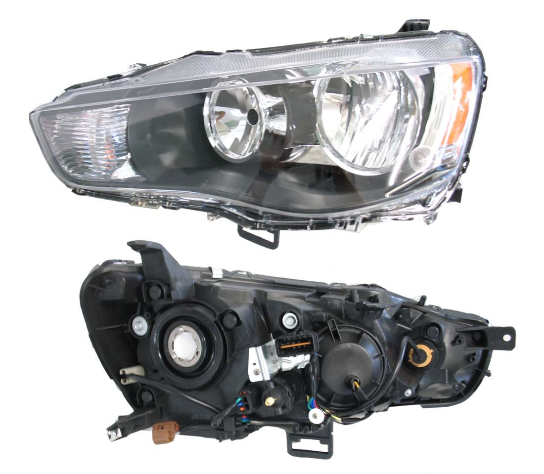 Headlight (Black, LHS) Mitsubishi Outlander ZH 2009 - 2012 MBOL - HEL - 09L - Sterling Parts - Headlight Assemblies - Sterling Parts