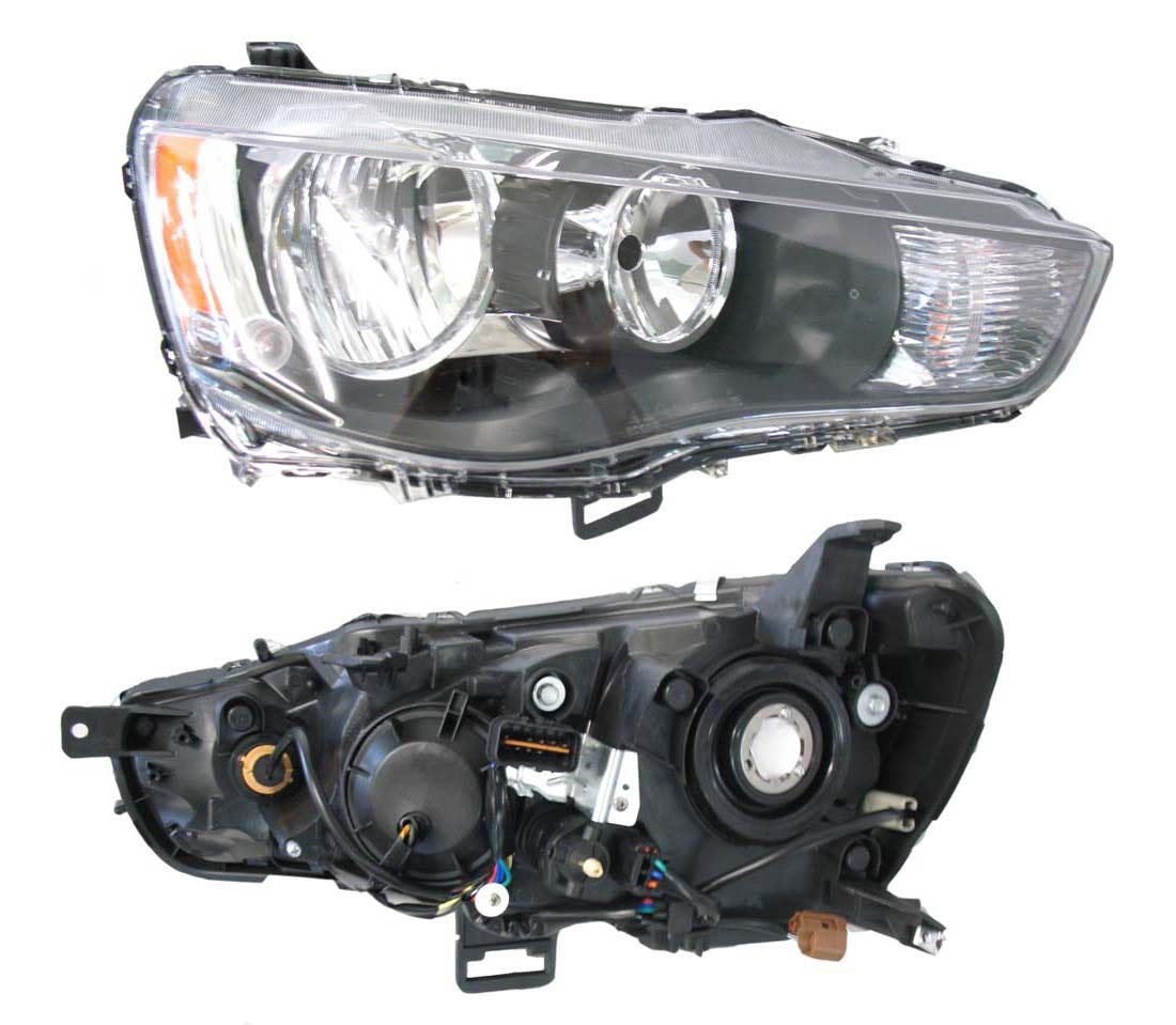 Headlight (Black, RHS) Mitsubishi Outlander ZH 2009 - 2012 MBOL - HEL - 09R - Sterling Parts - Headlight Assemblies - Sterling Parts