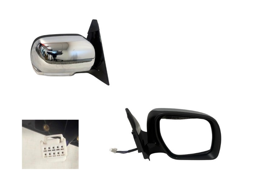 Door Mirror (RHS, Heated, Folding, Blinker, Puddle Lamp) Mitsubishi Pajero NS/NT/NW/NX 2006 - 2021 MBPJ - DOM - 78R - Sterling Parts - Exterior Mirrors - Sterling Parts