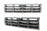 Front Grille (Chrome/Grey) Mitsubishi Pajero NL 1997 - 2000 MBPJ - GRI - 29F - Sterling Parts - Grilles & Bumper Parts - Sterling Parts