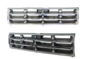 Front Grille (Chrome/Grey) Mitsubishi Pajero NL 1997 - 2000 MBPJ - GRI - 29F - Sterling Parts - Grilles & Bumper Parts - Sterling Parts