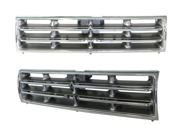 Front Grille (Chrome/Grey) Mitsubishi Pajero NL 1997 - 2000 MBPJ - GRI - 29F - Sterling Parts - Grilles & Bumper Parts - Sterling Parts