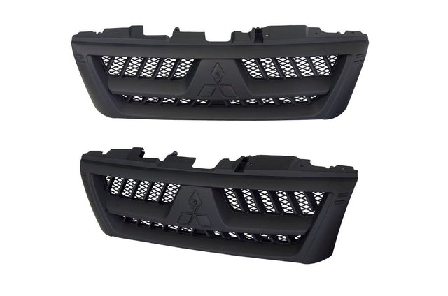 Front Grille (Silver Grey, Chrome Mould at Bottom) Mitsubishi Pajero NP 2002 - 2006 MBPJ - GRI - 33F - Sterling Parts - Grilles & Bumper Parts - Sterling Parts