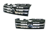 Front Grille (Chrome/Black, 4 Door) Mitsubishi Pajero NS/NT 2006 - 2011 MBPJ - GRI - 35F - Sterling Parts - Grilles & Bumper Parts - Sterling Parts