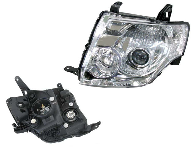 Headlight (LHS, Halogen H7/H11) with Electric Adjuster Motor Mitsubishi Pajero NS/NT 2006 - 2011 MBPJ - HEL - 94L - Sterling Parts - Headlight Assemblies - Sterling Parts