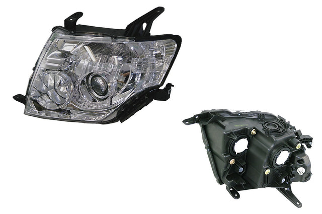 Headlight (Halogen, LHS, Manual Adjuster) Mitsubishi Pajero NS/NT/NW/NX 2006 - 2021 MBPJ - HEL - 95L - Sterling Parts - Headlight Assemblies - Sterling Parts