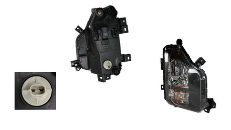 Fog Light (RHS, 2 Section, No DRL) Mitsubishi Triton MR 2018 - 2023 MBTT-FOL-19R - Sterling Parts