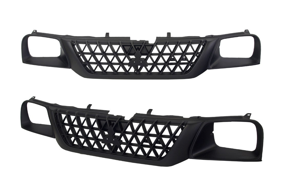 Front Grille (Black, 2BS Headlight) Mitsubishi Triton MK 2001 - 2006 MBTT - GRI - 30F - Sterling Parts - Grilles & Bumper Parts - Sterling Parts