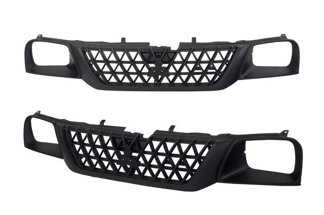 Front Grille (Black, 2BS Headlight) Mitsubishi Triton MK 2001 - 2006 MBTT - GRI - 30F - Sterling Parts - Grilles & Bumper Parts - Sterling Parts