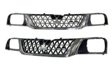 Front Grille (Chrome/Black, 2BS Headlight) Mitsubishi Triton MK 2001 - 2006 MBTT - GRI - 31F - Sterling Parts - Grilles & Bumper Parts - Sterling Parts
