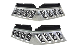 Front Grille (Chrome/Black, 1 Piece) Mitsubishi Triton ML 2006 - 2009 MBTT - GRI - 50F - Sterling Parts - Grilles & Bumper Parts - Sterling Parts