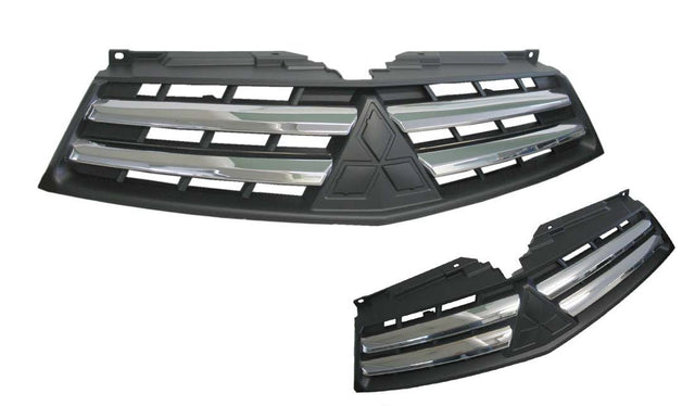 Front Grille (Chrome/Black) Mitsubishi Triton MN 2009 - 2015 MBTT - GRI - 55F - Sterling Parts - Grilles & Bumper Parts - Sterling Parts